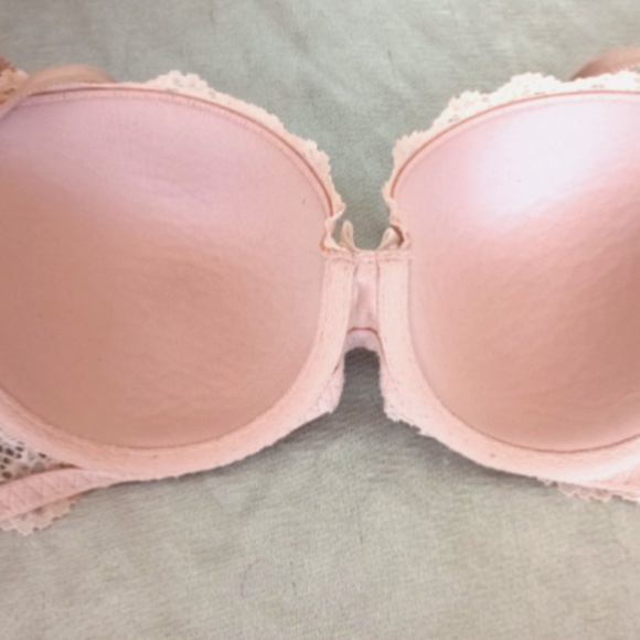 Share Victoria's Secret Dream Angels pink underwire lined demi bra sz34D NWOT - Picture 2 of 5